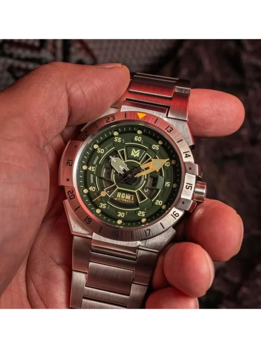 NWT Rgmt Himars Automatic Green Dial Men's Watch
